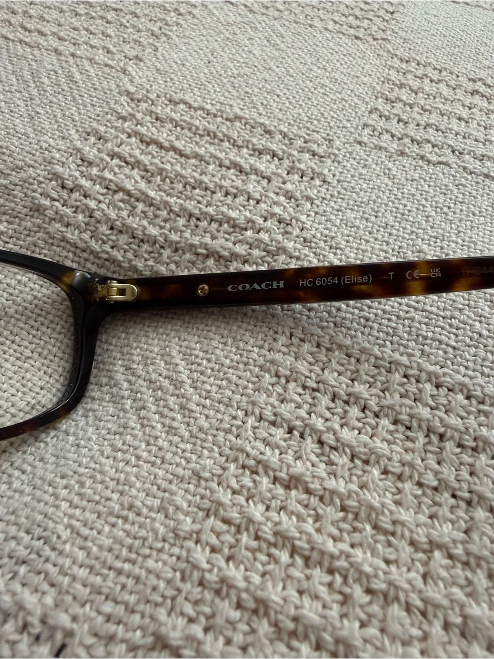 Coach HC6054 Elise Tortoise Prescription Eyeglass Frames 52-16-135w/ Cloth